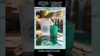 Working with the energy of the the Amazonite crystal healing soy candle wwwGoldenAuracrystals1com [upl. by Lerat668]