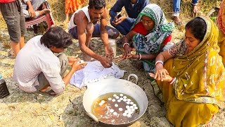 Rosogolla Making  Bengali Nolen Gur Rasgulla recipe  Sweet making In Village [upl. by Ytitsahc]