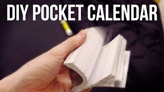 DIY Pocket Calendar [upl. by Anoynek750]