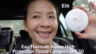 Eau Thermale Avene High Protection Tinted Compact SPF 50 Wear Test  Tiana Le [upl. by Akimrehs]