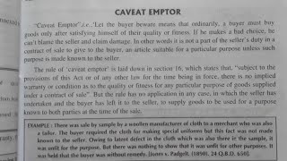 Caveat Emptor and its exceptions Bcom 2nd Semester Full explanation in hindi [upl. by Annaeirb40]