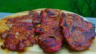 Grilled Pork Steak Recipe  Easy and Tender [upl. by Bertelli]