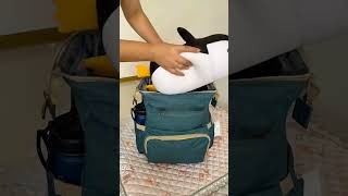 Transforming Baby Diaper Bag Backpack Unfold and Create a Cozy Crib Anywhere [upl. by Otho]