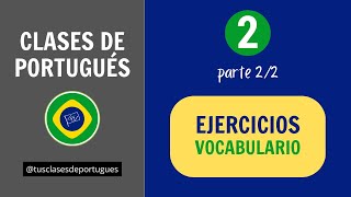 Clases de Portugués  Clase 22  Corrección Ejercicios y Vocabulario [upl. by Willey236]