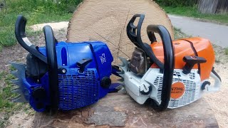 Stihl MS661 vs Holzfforma G660 same bar and chain [upl. by Lednic]