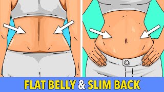 20MIN BELLY amp BACK SLIMMING WORKOUT – LOSE STUBBORN FAT [upl. by Mcleroy]