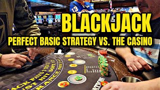 Blackjack  1000 VS Vegas Using Perfect Basic Strategy [upl. by Ayatal]