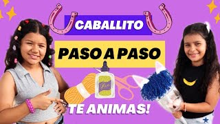 Tutorial Como hacer un caballito de palo fácil y divertido 🐴 [upl. by Lehsreh]