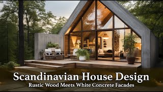 Mastering Harmony of Scandinavian House Design Wood amp Concrete Fusion Techniques [upl. by Milewski874]