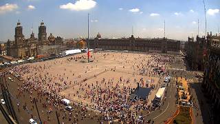 Sismo en la cdmx 19 de septiembre 2017 visto desde el Zócalo [upl. by Scarito]