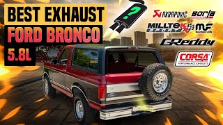 Ford Bronco Exhaust Sound 58L V8 🔥 PerformanceStraight PipeUpgradeBorlaReviewModsFlowmaster [upl. by Hsirahc847]