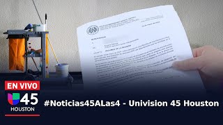 🔴 En vivo I Despidos masivos a trabajadores hispanos en HISD Noticias45ALas4 [upl. by Eirrehs]