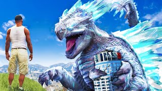 Franklin Found TITANUS SHIMO In GTA 5 Godzilla [upl. by Amary]