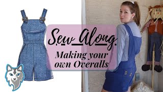 Make your own Overalls  Sew Along McCalls 7626 [upl. by Lednik]