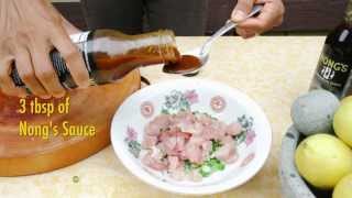 How to make Tuna Poke with Nongs Sauce [upl. by Dupin]