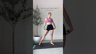 want strong toned thighs do this workout [upl. by Leroj]