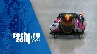 Skeleton  Mens Heats 1 amp 2  Sochi 2014 Winter Olympics [upl. by Moia]