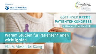 Krebspatientenkongress  Warum Studien für Patienteninnen wichtig sind [upl. by Kevan404]