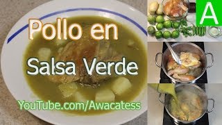 Pollo en Salsa Verde con Papas Recetas de Comidas faciles y economicas de Cocina Mexicana [upl. by Samuella]