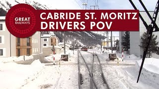 Cabride St Moritz  Chur  part 1 • POV • Great Railways [upl. by Natsuj]