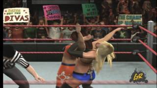 Womens Champion Michelle McCool vs Mickie James  Royal Rumble 2010 Simulation [upl. by Ralston566]