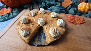 No Bake Pumpkin Cottage Cheese Cheesecake High Protein Low Carb [upl. by Biddle]