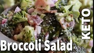 Keto Broccoli Salad with BACON [upl. by Namsaj]