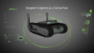 New light tactical tracked robot UGV DOGO General Robotics armed with Glock 26 9mm pistol [upl. by Aridatha]