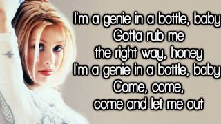 Christina Aguilera  Genie In A Bottle Lyrics HD [upl. by Sauer714]