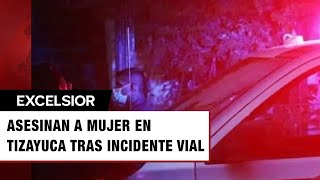 Matan a mujer por incidente vial en fraccionamiento de Tizayuca Hidalgo [upl. by Kerred]