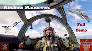 Incredible Pilot Demos F16 Routine in MiG at Military Airshow  Randy Ball and USAF Thunderbirds [upl. by Hanikas]