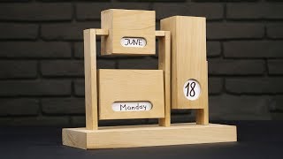 DIY Endless Calendar from Wood [upl. by Rodl]