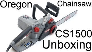 Oregon CS1500 Electric Chainsaw Unboxing [upl. by Vaenfila83]