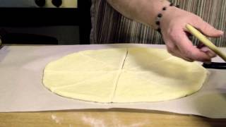 Crescent Rolls How to Roll Out Cut and Shape Crescent Rolls [upl. by Siraved]