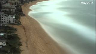 Narrabeen Beach erosion and recovery timelapse April 2015 storm [upl. by Odrarej]