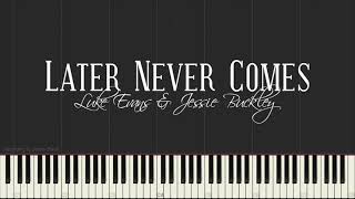 Later Never Comes  Luke Evans amp Jessie Buckley from Scrooge Piano Tutorial [upl. by Louth]