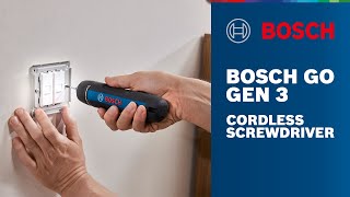 Bosch GO Gen 3 Cordless Screwdriver [upl. by Ayt]