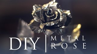 How to make a metal rose without welding and forging [upl. by Hawley221]