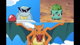 Pokemon Battle Frontier Ash Reunites With His Bulbasaur Squirtle And Charizard [upl. by Demmy]