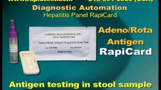 AdenoRota antigen rapid test [upl. by Ahsilat338]