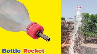 how to make simple bottle rocket at home [upl. by Idelson]