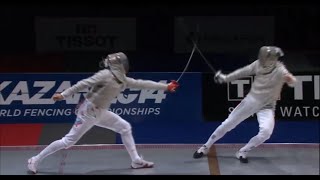 Russia v Hungary BRONZE Mens sabre teams 2014 Kazan World Fencing Championships [upl. by Nnailuj]