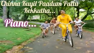 Chinna Kuyil Paadum Pattu Kekkutha  Keyboard  Poove Poochudava Movie Song  K S Chithra [upl. by Brownson922]