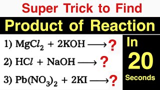 How to Find Product of Chemical Reaction  Trick to Find product of Reaction [upl. by Miza782]