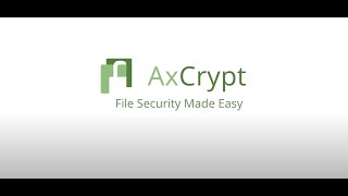 AxCrypt  How to Install and Set up your AxCrypt ID [upl. by Mandelbaum]