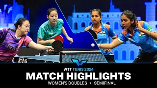 Kim SYoo S vs Diya Parag CYashaswini G  WD SF  WTT Contender Tunis 2024 [upl. by Euqirne722]