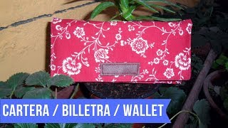 Cartera  Billetera Fácil y Rápido Paso a Paso  Wallet Step by Step 2018  Molde Gratis [upl. by Anelys]