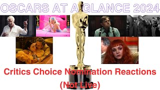 2024 Critics Choice Nomination Reactions Not Live [upl. by Maxim910]