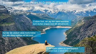 Svenska psalmboken Psalm 11 O store Gud [upl. by Dorothy]