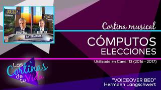 ¡Exclusivo Cortina musical cómputos elecciones municipales y presidenciales Canal 13 20162017 [upl. by Glori83]